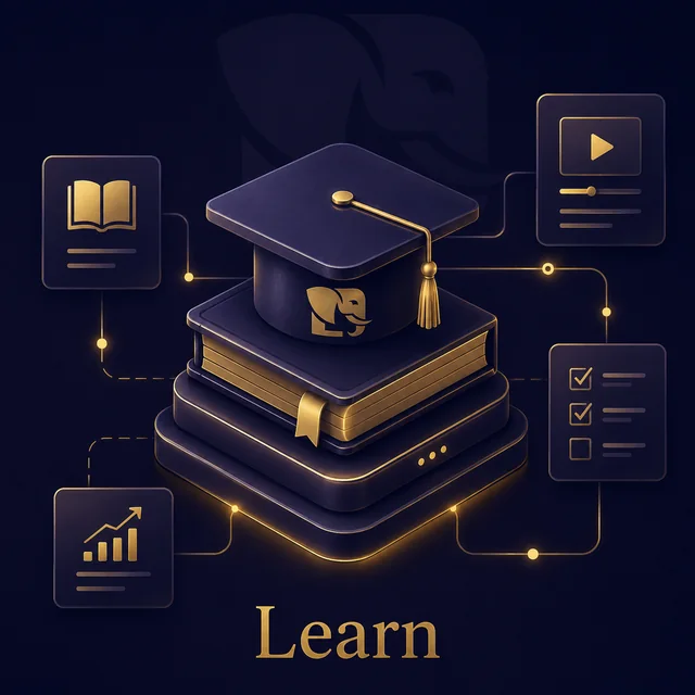 Learn — Courses and books, one shelf